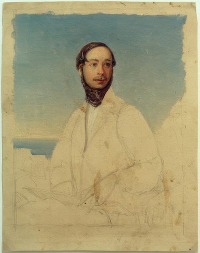Carl Morgenstern / selvportræt 1835 af Carl Morgenstern