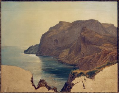 Studie af Capri ved solopgang af Carl Morgenstern