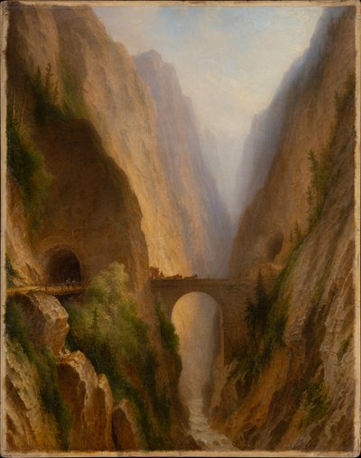 Via Mala i Graubünden af Carl Morgenstern