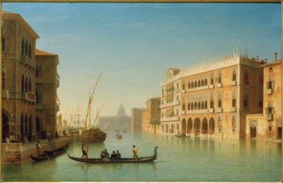 Venedig, Canal Grande / maleri af Carl Morgenstern af Carl Morgenstern