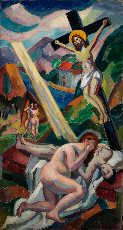 (Korsfæstelse) af Carl Newman