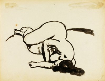 Nøgen kvinde, der ligger ned af Carl Newman