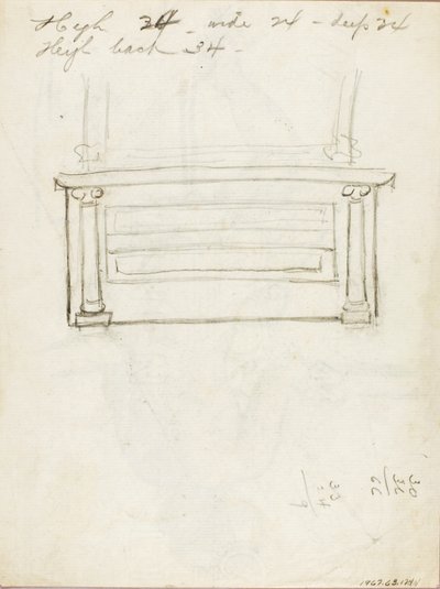Plan for kappe af Carl Newman