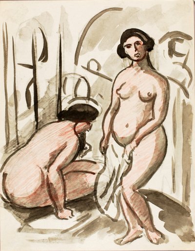 To nøgne figurer af Carl Newman
