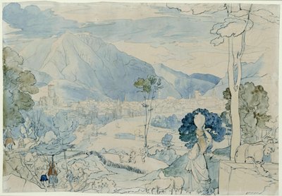 Udsigt over Trento af Carl Philipp Fohr