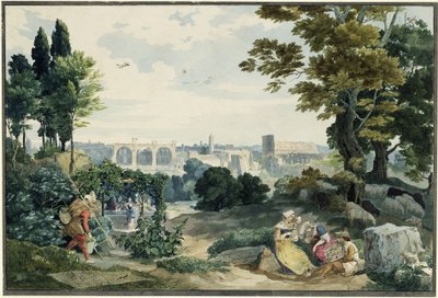 Udsigt over Forum Romanum af Carl Philipp Fohr
