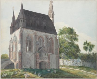 Totenkapelle i Kiedrich, omkring 1814. af Carl Philipp Fohr