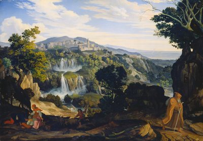 Vandfaldene i Tivoli af Carl Philipp Fohr