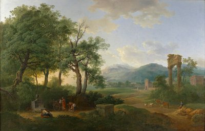 Arkadisk landskab af Carl Philipp Schallhas