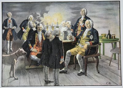 Kronprins Frederik og Prins Henrik ansatte i tobak af Carl Röchling