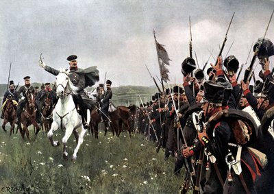 General Blucher før slaget ved Katzbach den 26. august 1813 af Carl Röchling