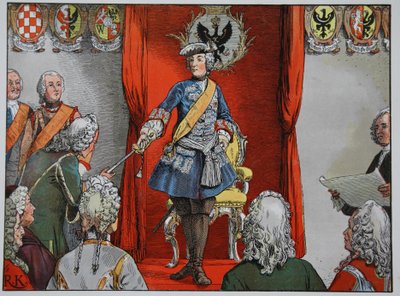 Hyldest til de schlesiske godser, 17. november 1741 af Carl Röchling