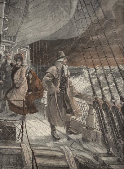 På dækket af et skib af Carl Rohling