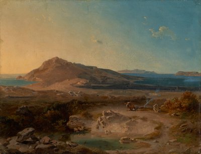 Øen Delos ved solopgang af Carl Rottmann