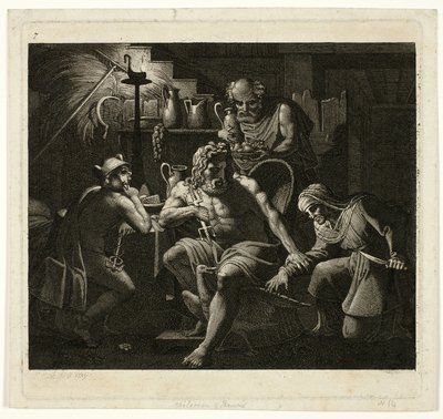 Jupiter besøger Filemon og Bacchus af Carl Russ