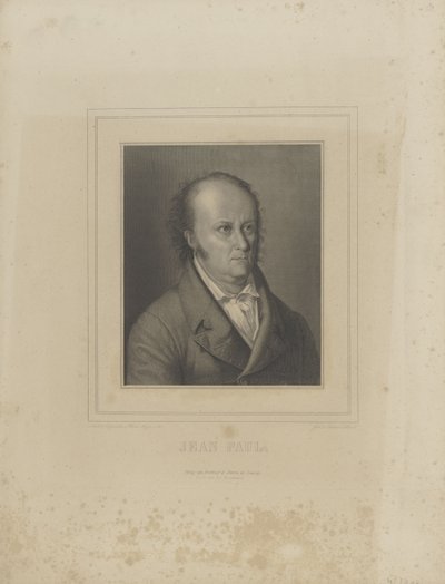 Portræt af forfatteren Jean Paul 1763-1825, ca. 1830-1840. af Carl Schleich