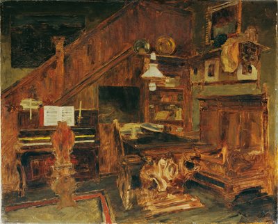 Kunstnerstudie i Venedig af Carl Schuch