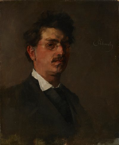 selvportræt af Carl Schuch
