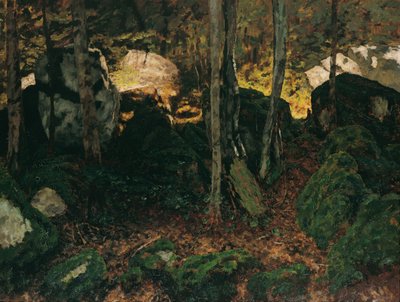 Waldinneres nær Saut du Doubs af Carl Schuch