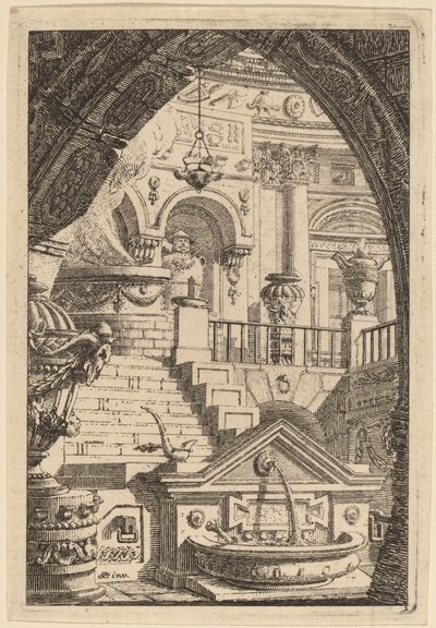 Fantasi om et antikt tempel af Carl Schütz