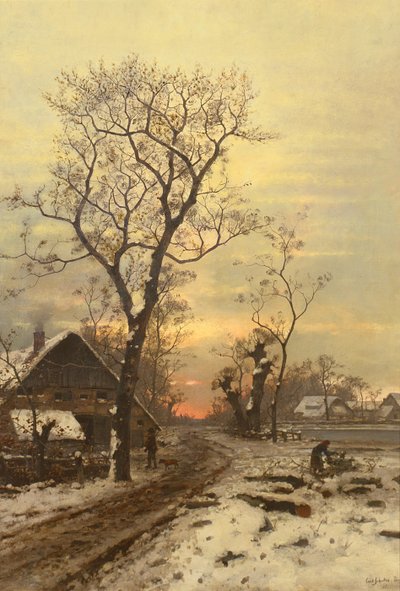 Vender hjem en vinternat af Carl Schultze