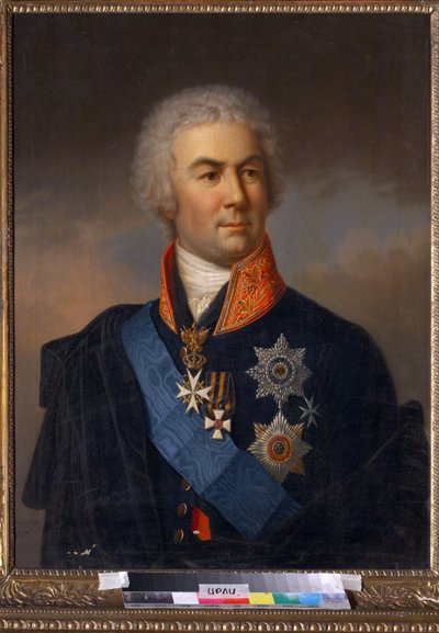 Piotr Zavadovsky - Portræt af grev Pyotr Zavadovsky (1739-1812) - Schulz, Carl (1823-1876) - 1849 - Olie på lærred - 86x71 - Institut for russisk litteratur IRLI (Pushkin-Huset), Skt. Petersborg af Carl Schulz