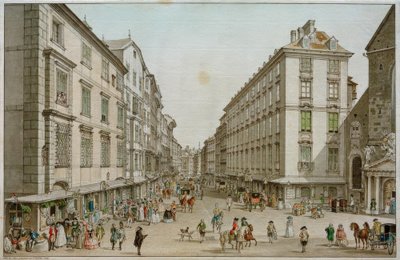 Kohlmarkt i Wien af Carl Schütz