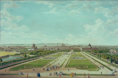 Wien set fra Upper Belvedere af Carl Schütz