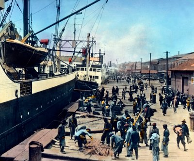 Japan, præfekturet Kanagawa, Kanto-regionen, havnen i Yokohama, billeddato: ca. 1920. Carl Simons arkiv af Carl Simon