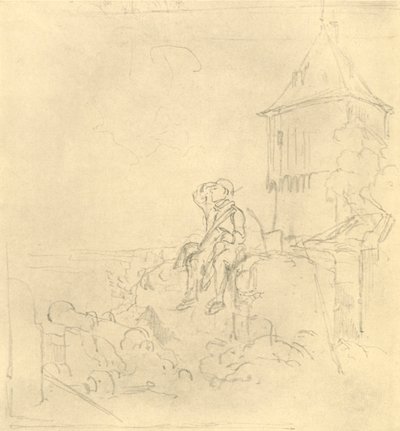 Berdächtiger Rauch, midten af slutningen af det 19. århundrede, c1924. af Carl Spitzweg