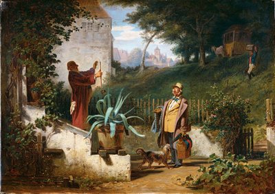 Barndomsvenner af Carl Spitzweg
