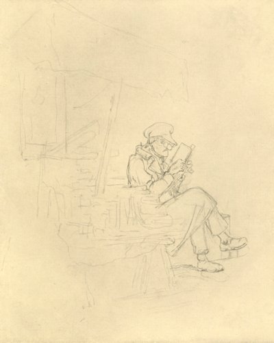 Der Antiquar, midten af slutningen af det 19. århundrede, c1924. af Carl Spitzweg