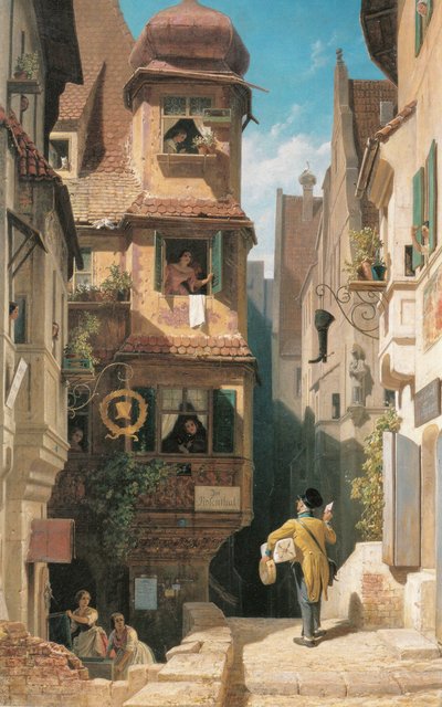 Postbæreren i Rosenthal af Carl Spitzweg