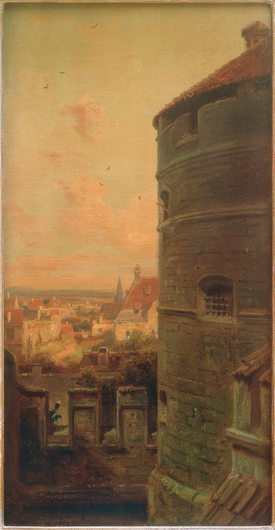 Fordøjelsestårnet i Rothenburg ob der Tauber af Carl Spitzweg