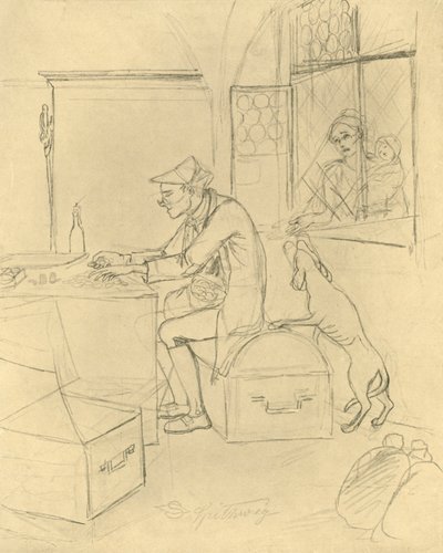 The Miser, midten af ​​slutningen af ​​det 19. århundrede, c1924. af Carl Spitzweg