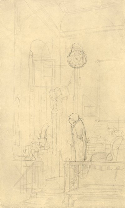 Der Kaktusfreund, midten af slutningen af det 19. århundrede, c1924. af Carl Spitzweg