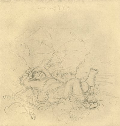 Landskabsmaleren I, midten af ​​slutningen af ​​det 19. århundrede, c1924. af Carl Spitzweg