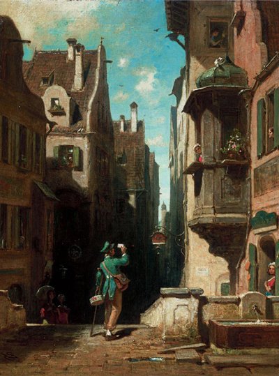 Postbud af Carl Spitzweg