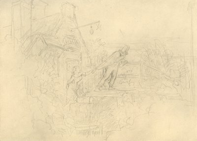Der Zechpreller, midten af slutningen af det 19. århundrede, c1924. af Carl Spitzweg