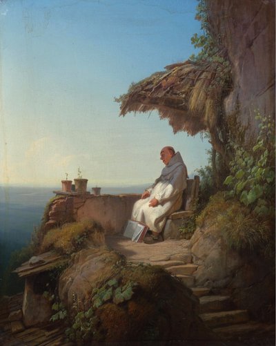 Eremitten, der faldt i søvn af Carl Spitzweg
