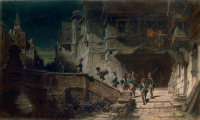 Scharwache af Carl Spitzweg