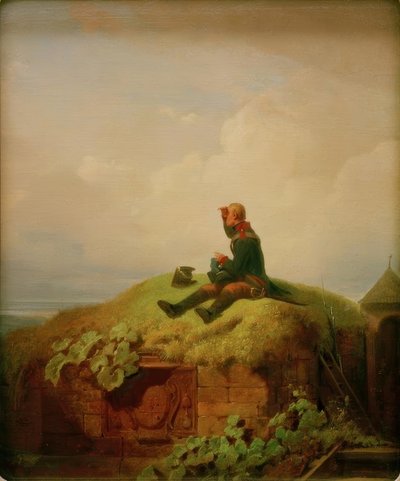 Der var engang (strikkevagten) af Carl Spitzweg