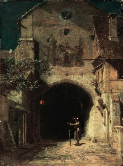 Gabende vagtpost af Carl Spitzweg