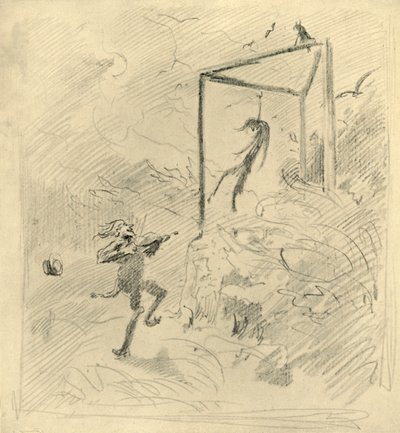 Galgenmusik, midten af slutningen af det 19. århundrede, c1924. af Carl Spitzweg