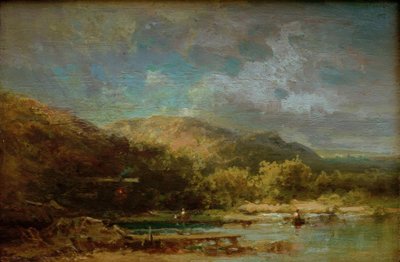 Sommerhus ved søen med tal af Carl Spitzweg