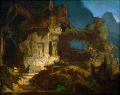 Kapel på klippen af Carl Spitzweg