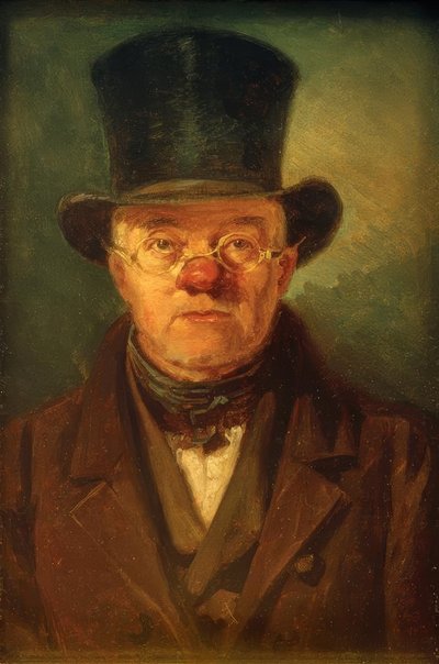 Mand med tophat af Carl Spitzweg