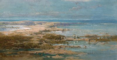 Nillandskab med storke af Carl Spitzweg