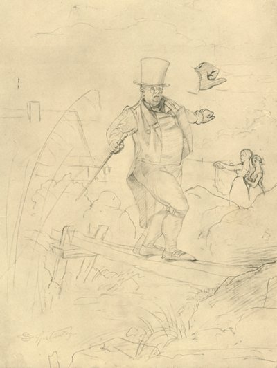 Schwierige Passage, midten af slutningen af det 19. århundrede, c1924. af Carl Spitzweg