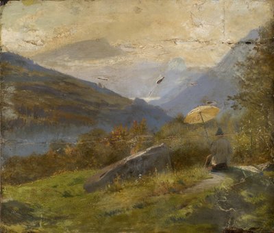 Maleren, ca. 1860 af Carl Spitzweg